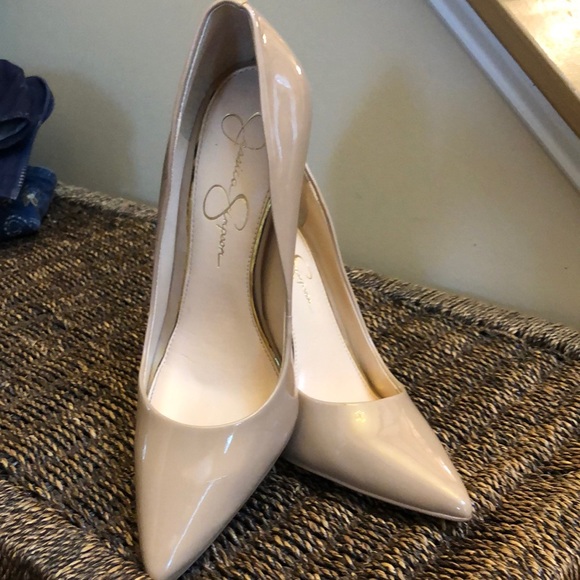 Jessica Simpson | Shoes | Jessica Simpson Beige Heels Size 85 | Poshmark